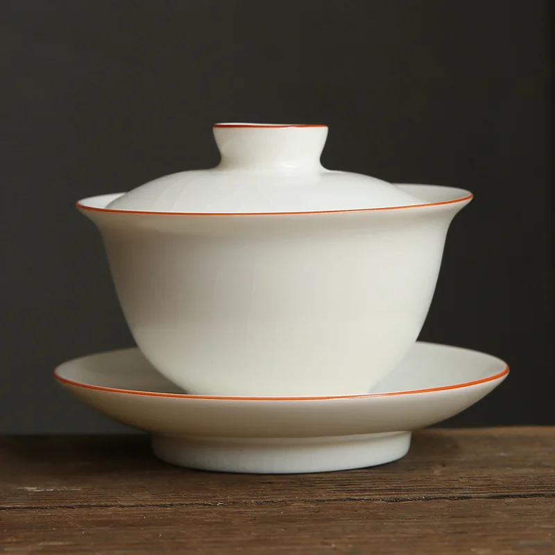 Ru Ware Gaiwan Tea Cup Large Handmade Ice Crack Ceramic Single Non-Scald Tea Making Kung Fu Teaware Household Tea Set
Ru Ware Gaiwan Tea Cup Large Handmade Ice Crack Ceramic Single Non-Scald Tea Making Kung Fu Teaware Household Tea Set