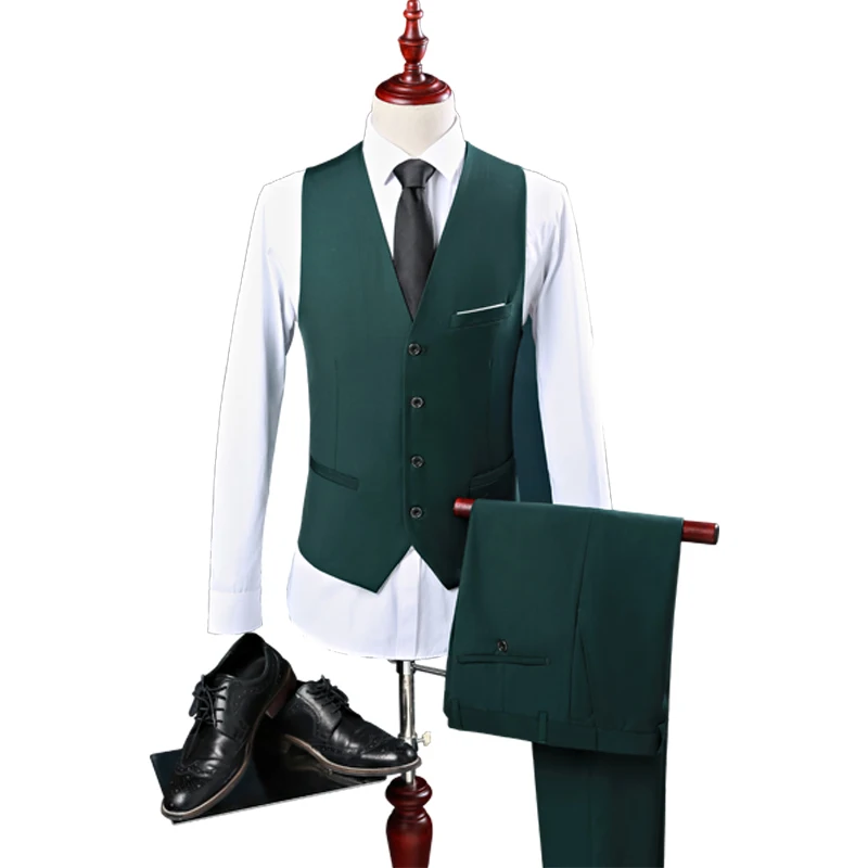 England Style Jacket+Pant+Vest 2019 New Men Business Slim Suits Sets One Button Wedding Dress Three-piece Blazers Coat Green 915
England Style Jacket+Pant+Vest 2019 New Men Business Slim Suits Sets One Button Wedding Dress Three-piece Blazers Coat Green 915