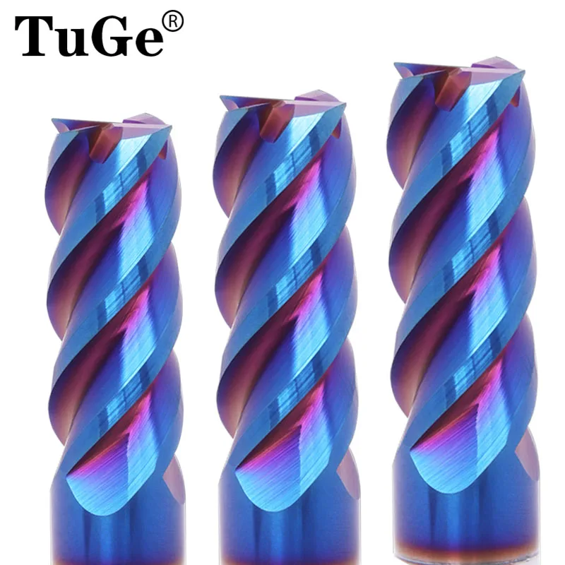 TuGe high quality HRC65 CNC tools 4 flute flat end mills shank 4 6 8 12mm carbide tungsten metall milling cutter for steel
TuGe high quality HRC65 CNC tools 4 flute flat end mills shank 4 6 8 12mm carbide tungsten metall milling cutter for steel