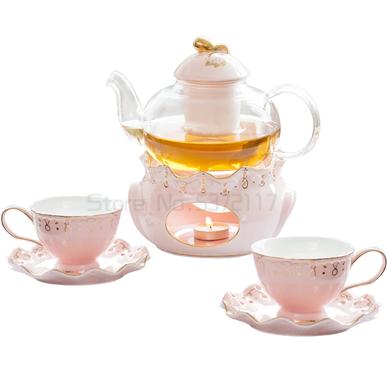 European Style Fruit Flower Tea Cup Household Ceramic Candle Heating Glass Flower Teapot English Afternoon Tea Set 
European Style Fruit Flower Tea Cup Household Ceramic Candle Heating Glass Flower Teapot English Afternoon Tea Set