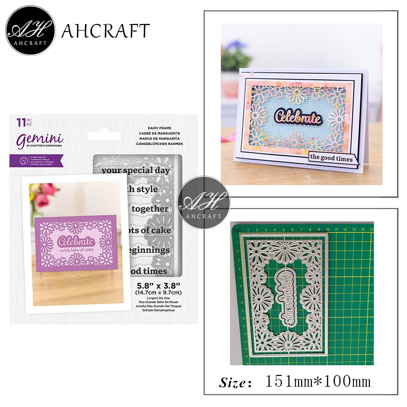 AHCRAFT Rectangular Lace Fram Metal Cutting Dies for DIY Scrapbooking Photo Album Decorative Embossing Stencil Paper Cards Mould
AHCRAFT Rectangular Lace Fram Metal Cutting Dies for DIY Scrapbooking Photo Album Decorative Embossing Stencil Paper Cards Mould