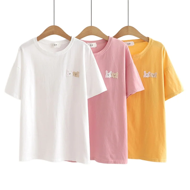 Women Cartoon Print T Shirt 2021 Summer Loose Casual Short Sleeve O-Neck Cotton Tops Tees Femme Harajuku Style T Shirts 2113325
Women Cartoon Print T Shirt 2021 Summer Loose Casual Short Sleeve O-Neck Cotton Tops Tees Femme Harajuku Style T Shirts 2113325
