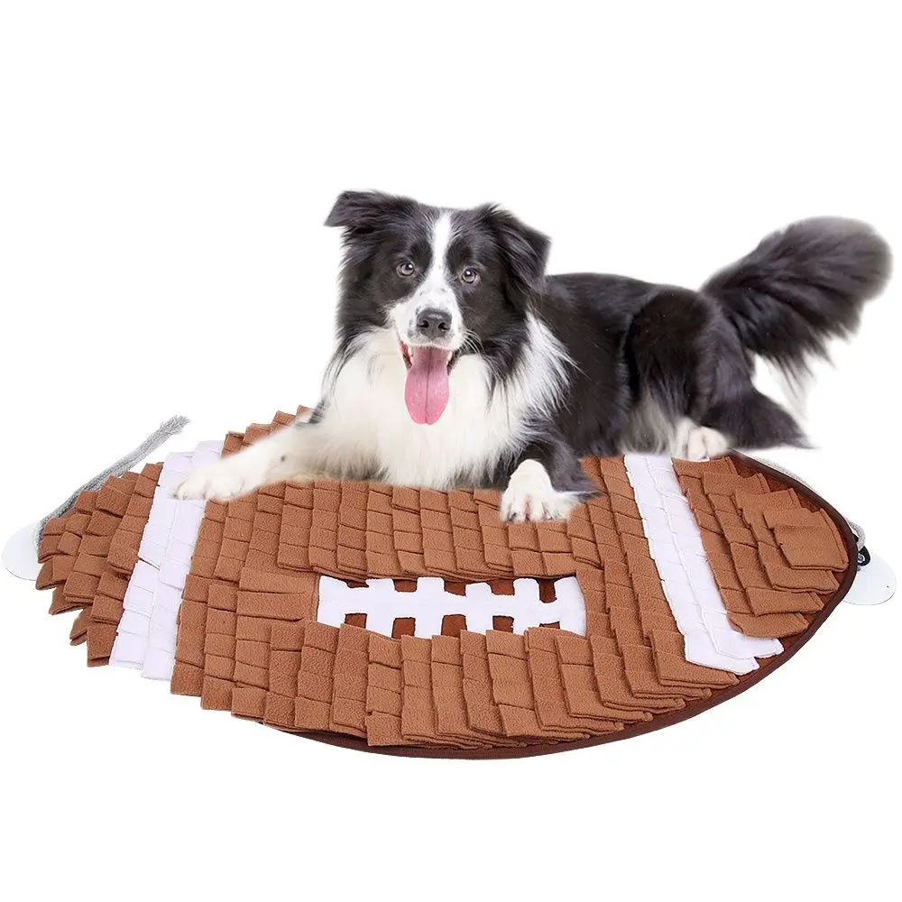 Football sniffing mat Pet Dog Snuffle Mat Nose Smell Training Sniffing Pad Dog Puzzle Toy Slow Feeding Bowl Food Dispenser Carpe
Football sniffing mat Pet Dog Snuffle Mat Nose Smell Training Sniffing Pad Dog Puzzle Toy Slow Feeding Bowl Food Dispenser Carpe