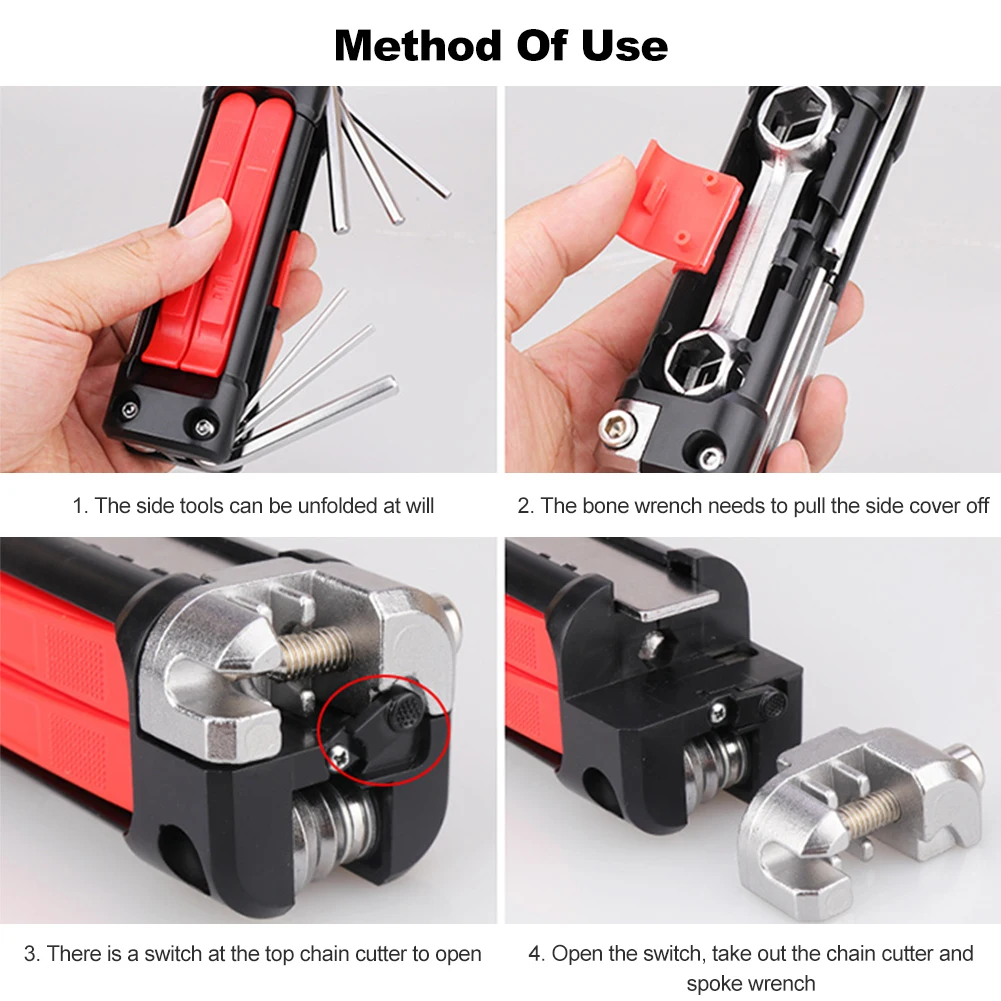 Multifunctional Bicycle Maintenance Tool Bicycle Combination Tool Tire Repair Wrench for Bicycle Mountain Bike
Multifunctional Bicycle Maintenance Tool Bicycle Combination Tool Tire Repair Wrench for Bicycle Mountain Bike