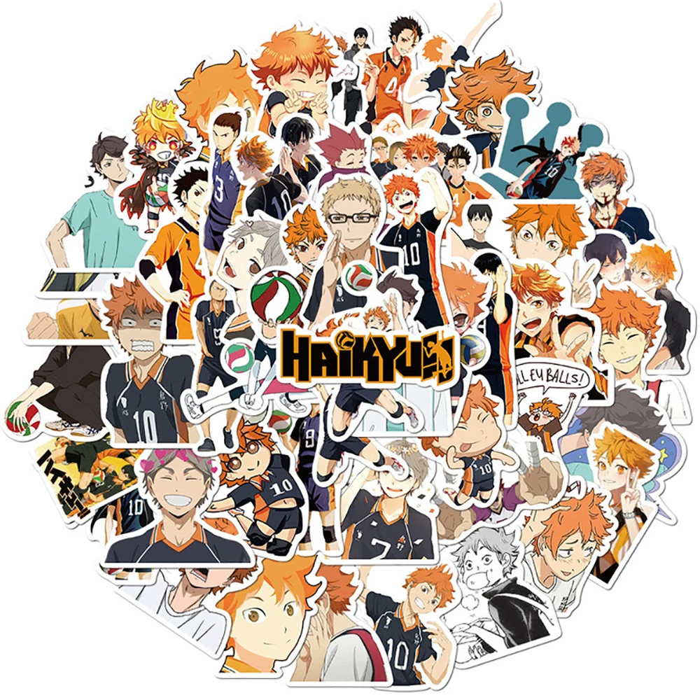 50PCS Anime Haikyuu!! Cartoon Stickers DIY Skateboard Guitar Phone Laptop Luggage Classic Graffiti Sticker Decal Fun for Kid Toy
50PCS Anime Haikyuu!! Cartoon Stickers DIY Skateboard Guitar Phone Laptop Luggage Classic Graffiti Sticker Decal Fun for Kid Toy