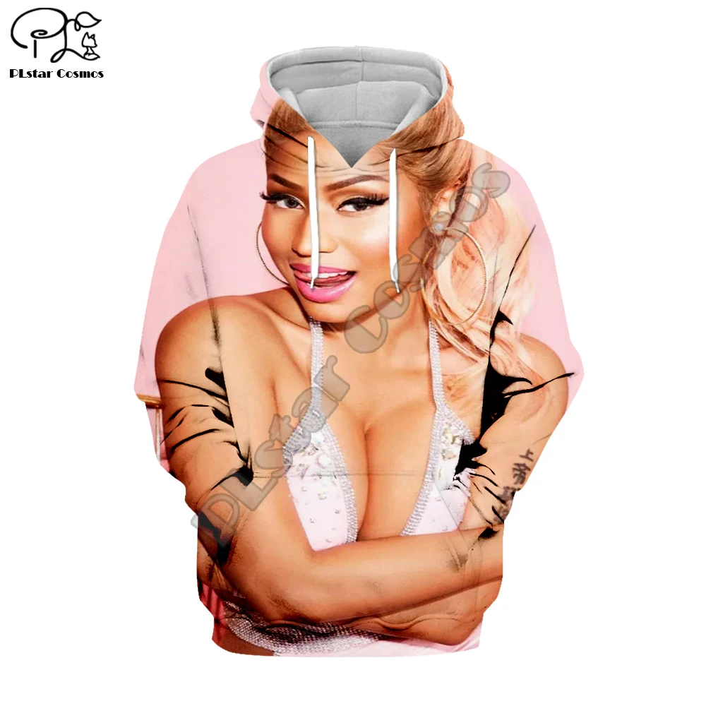PLstarCosmos 3DPrint 2021NewFashion Rapper HipHop Nicki Minaj Popular Singer hHarajuku Streetwear Unisex Funny Casual Hoodies 25
PLstarCosmos 3DPrint 2021NewFashion Rapper HipHop Nicki Minaj Popular Singer hHarajuku Streetwear Unisex Funny Casual Hoodies 25
