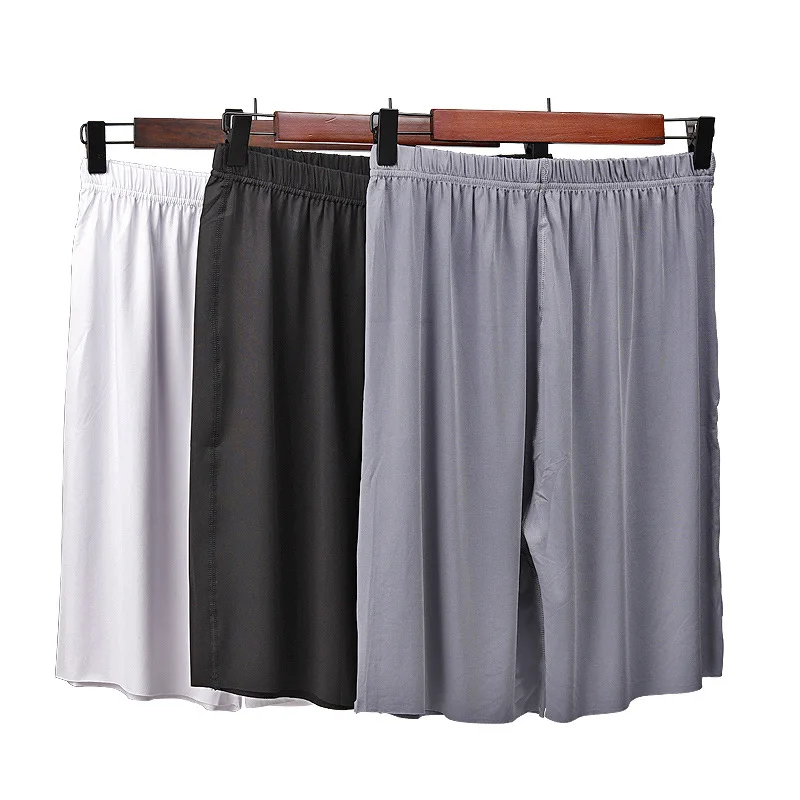 Summer Men's Home Shorts Ice Silk Smooth Sleepwear Thin Seamless Man Pajamas Large Size Loose Sleep Bottoms Casual Pajama Pants
Summer Men's Home Shorts Ice Silk Smooth Sleepwear Thin Seamless Man Pajamas Large Size Loose Sleep Bottoms Casual Pajama Pants