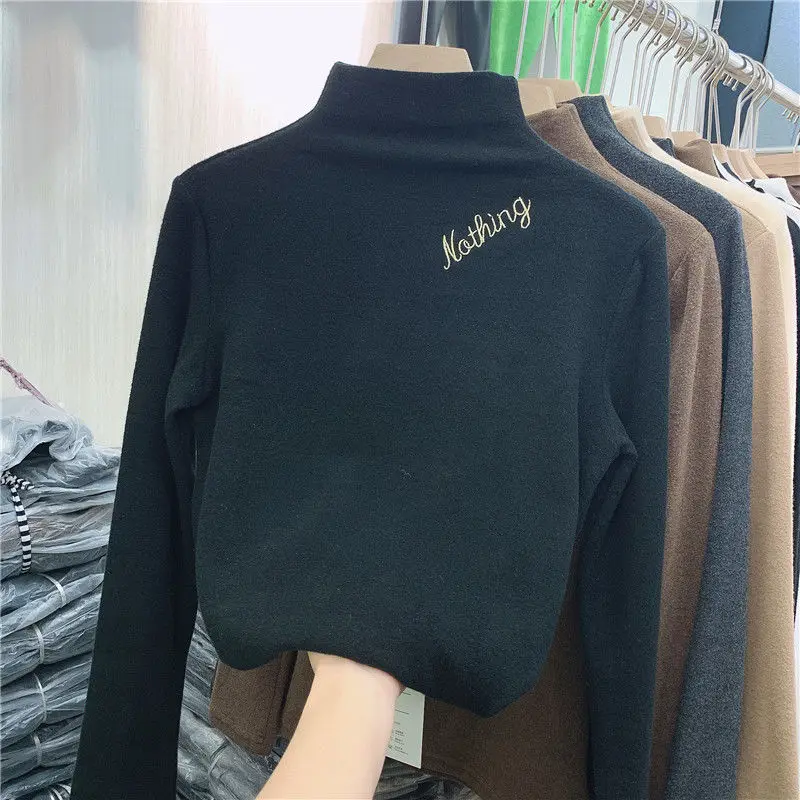 New Sweater Women's Turtleneck Pullover Long Sleeved Raglan Solid Color Wool Tops Fall Winter Thick Knitted Bottoming Shirt
New Sweater Women's Turtleneck Pullover Long Sleeved Raglan Solid Color Wool Tops Fall Winter Thick Knitted Bottoming Shirt