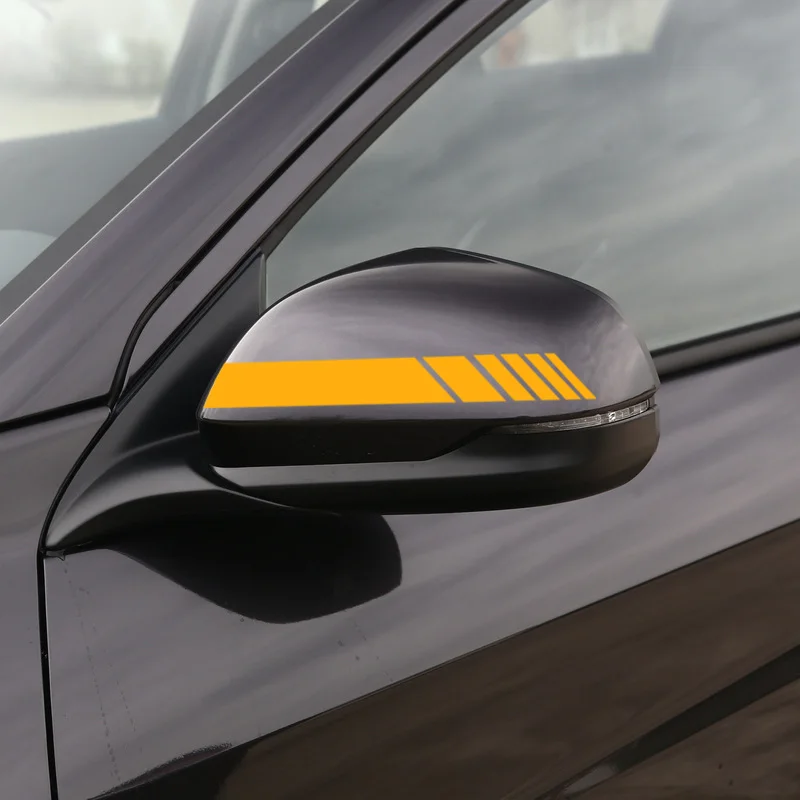 2 шт. светоотражающие наклейки на зеркало заднего вида в полоску для Suzuki jimny Свифт