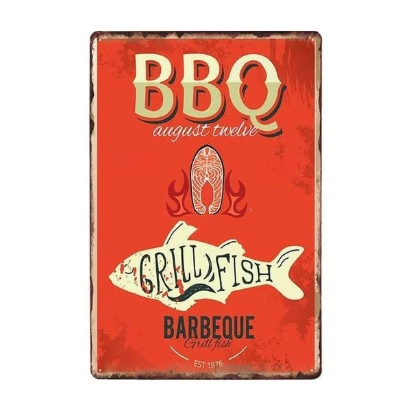 DAD'S BBQ Tin Signs Vintage Metal Plaques Wall Poster Decorative Plates Bar Decoration Farmhouse Decor 20x30cm
DAD'S BBQ Tin Signs Vintage Metal Plaques Wall Poster Decorative Plates Bar Decoration Farmhouse Decor 20x30cm