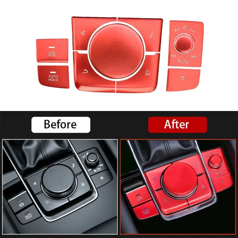 10PCS Aluminum Alloy Red Car Button Decoration Cover Console Multimedia Decoration For Mazda 3 2019-2021 /CX-30 2020-2021 LHD
10PCS Aluminum Alloy Red Car Button Decoration Cover Console Multimedia Decoration For Mazda 3 2019-2021 /CX-30 2020-2021 LHD