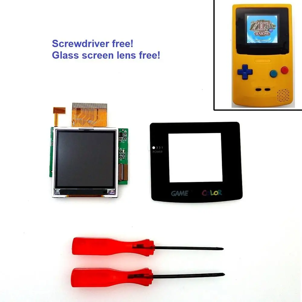 2.2 inches High Light GBC LCD Backlight Back Light LCD Screen For GameBoy Color Console For GBC Console
2.2 inches High Light GBC LCD Backlight Back Light LCD Screen For GameBoy Color Console For GBC Console