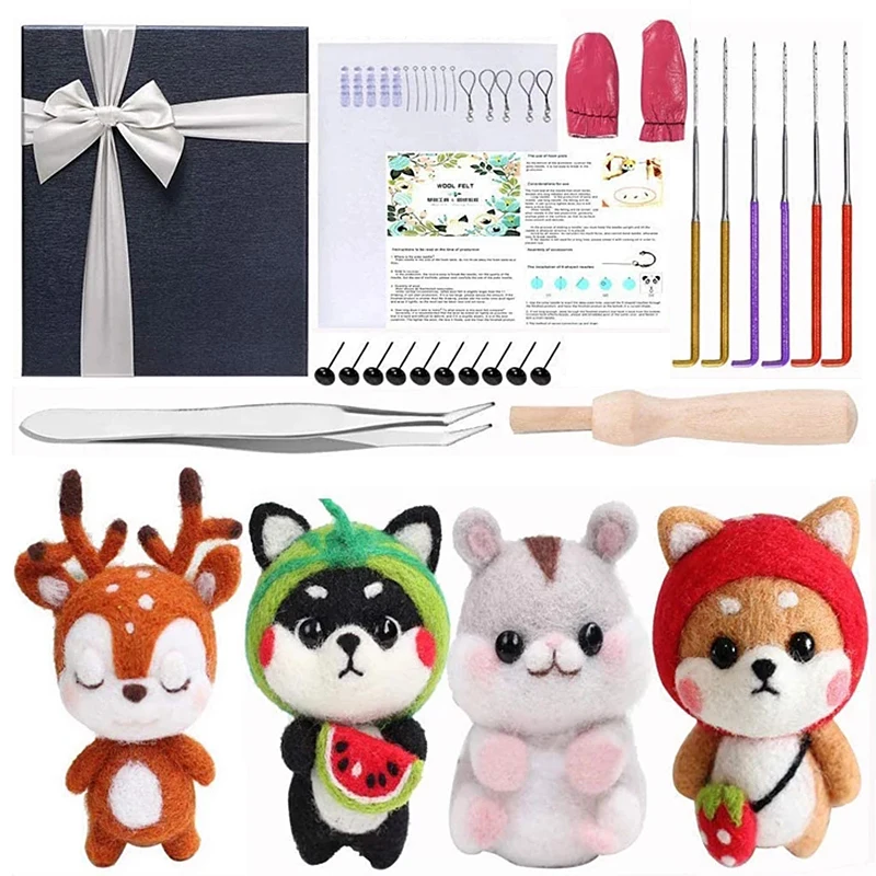 Imzay 46Pcs Felting Tools Wool Felting Kit Wool Needle Felting Kit Needle Felting Starter Kit DIY Needle Felt Wool Felt Roving
Imzay 46Pcs Felting Tools Wool Felting Kit Wool Needle Felting Kit Needle Felting Starter Kit DIY Needle Felt Wool Felt Roving