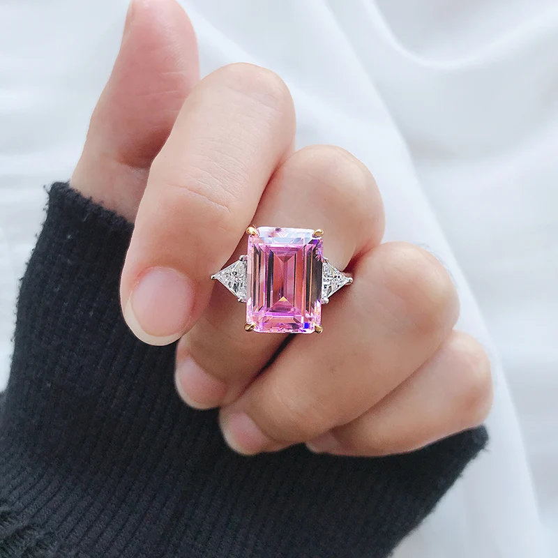 Top Quality 10x14MM Citrine Pink Gemstone Ring Pure 925 Silver For Women Fine Jewelry Anniversary Gift
Top Quality 10x14MM Citrine Pink Gemstone Ring Pure 925 Silver For Women Fine Jewelry Anniversary Gift