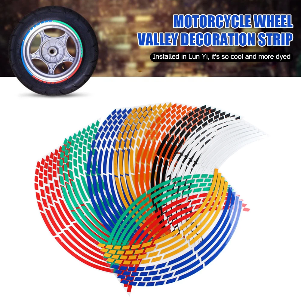 Motorcycle Reflective Stikcers 18" Wheel Rim Sticker Decoration Rim Strip Warning Sign Self Adhesive Car Decals Auto Accessories
Motorcycle Reflective Stikcers 18" Wheel Rim Sticker Decoration Rim Strip Warning Sign Self Adhesive Car Decals Auto Accessories