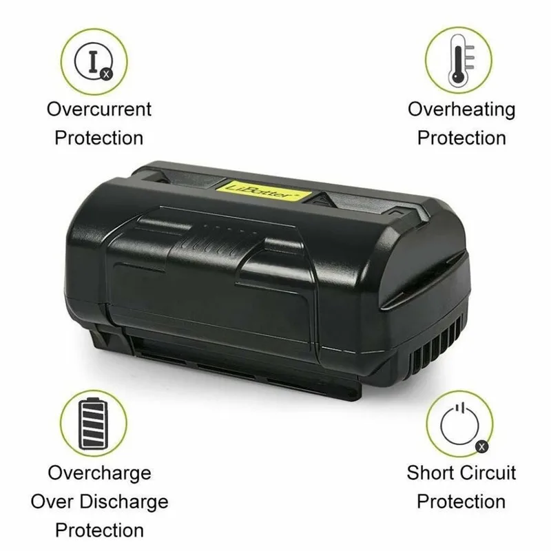 Ockered 40V 6000mAh Power Tool Battery Lithium Battery Compatible For Ryobi OP4015 OP4026 OP40201 OP40261 OP4030 OP40301 OP4040
Ockered 40V 6000mAh Power Tool Battery Lithium Battery Compatible For Ryobi OP4015 OP4026 OP40201 OP40261 OP4030 OP40301 OP4040