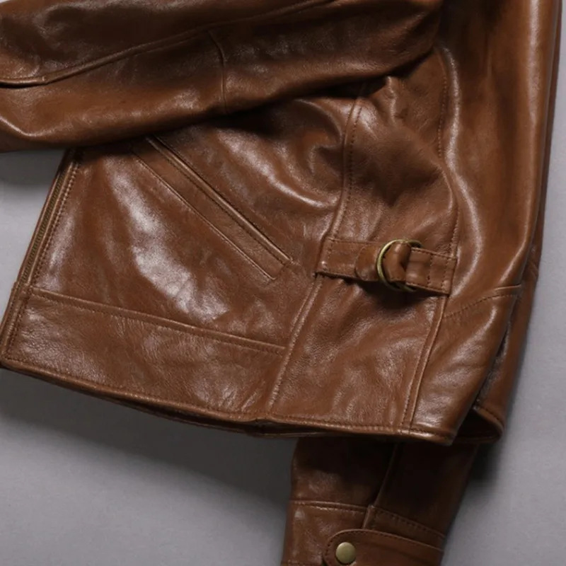 2021 Light Brown Casual Style Genuine Leather Jacket Men Plus Size 4XL Real Natural Sheepskin Slim Fit Autumn Coat Hot Sale !!!
2021 Light Brown Casual Style Genuine Leather Jacket Men Plus Size 4XL Real Natural Sheepskin Slim Fit Autumn Coat Hot Sale !!!