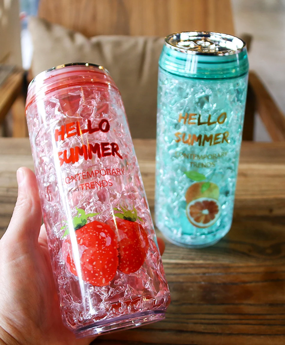 Creative Fashion Cans Summer Ice Cup Kawaii Plastic Water Bottle With Lid Outdoor Sports Men Women Student Drinking Straw Tumber
Creative Fashion Cans Summer Ice Cup Kawaii Plastic Water Bottle With Lid Outdoor Sports Men Women Student Drinking Straw Tumber