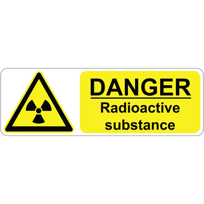 

Funny DANGER RADIOACTIVE SUBSTANCE Warning Markn Car Sticker and Decal Bumper Window Laptop Bodywork Decal Accessories KK14*5cm