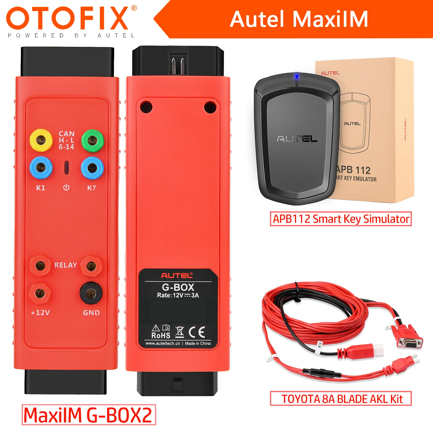 Autel MaxiIM IM608 Key Programming Programmer Tool, G-BOX2, APB112 Smart Key Simulator, TOYOTA 8A BLADE AKL Kit,Work w XP400 Pro
Autel MaxiIM IM608 Key Programming Programmer Tool, G-BOX2, APB112 Smart Key Simulator, TOYOTA 8A BLADE AKL Kit,Work w XP400 Pro