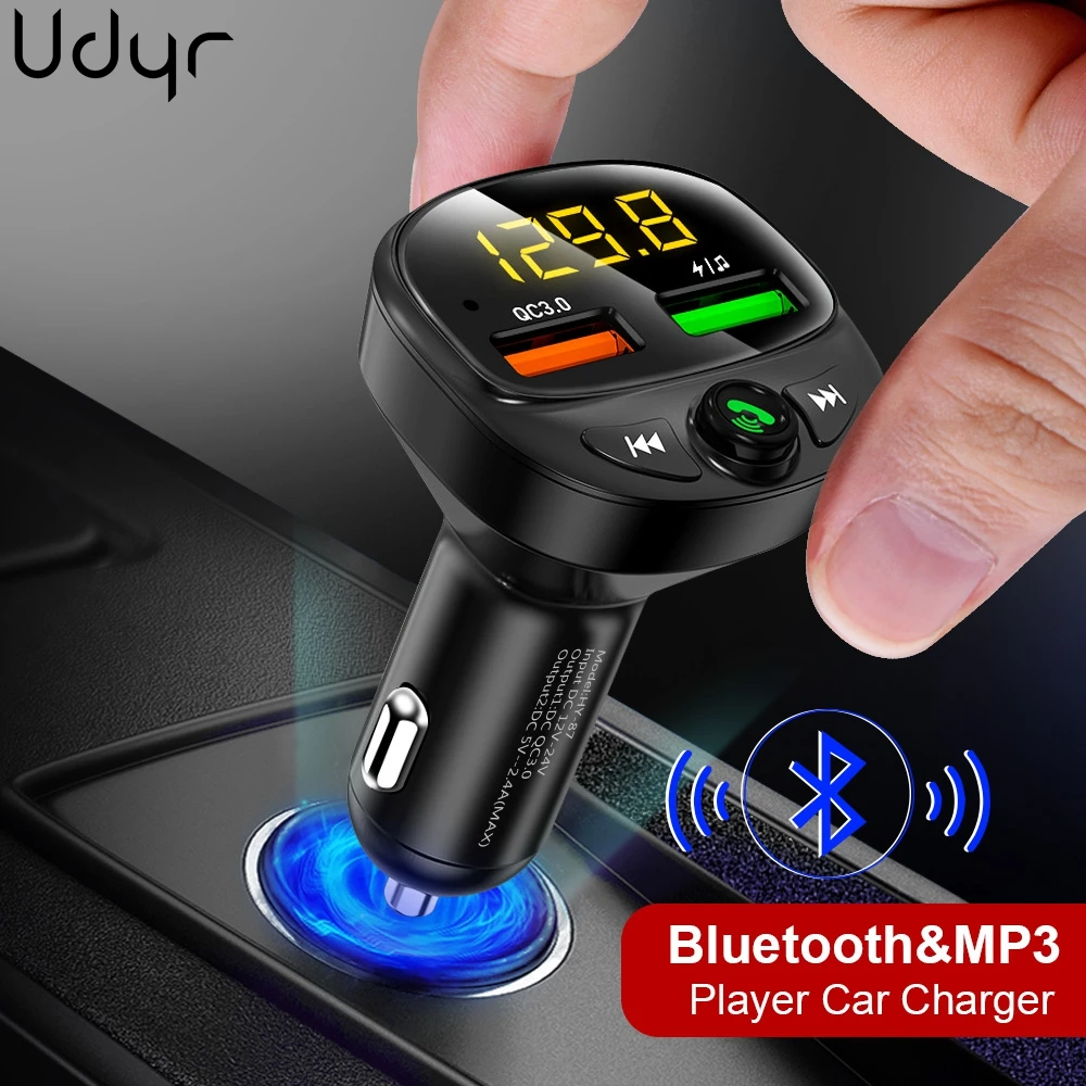 Udyr FM Transmitter Modulator Bluetooth Handsfree Car Kit Audio MP3 Player & 3.4A QC3.0 Fast Dual USB Car Phone Charger Adapter
Udyr FM Transmitter Modulator Bluetooth Handsfree Car Kit Audio MP3 Player & 3.4A QC3.0 Fast Dual USB Car Phone Charger Adapter