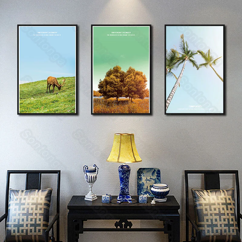 Landscape Painting Tree Modern Home Decoration Canvas Painting Nordic Art Poster Sofa Background Simple Bedroom Bedside Hanging
Landscape Painting Tree Modern Home Decoration Canvas Painting Nordic Art Poster Sofa Background Simple Bedroom Bedside Hanging