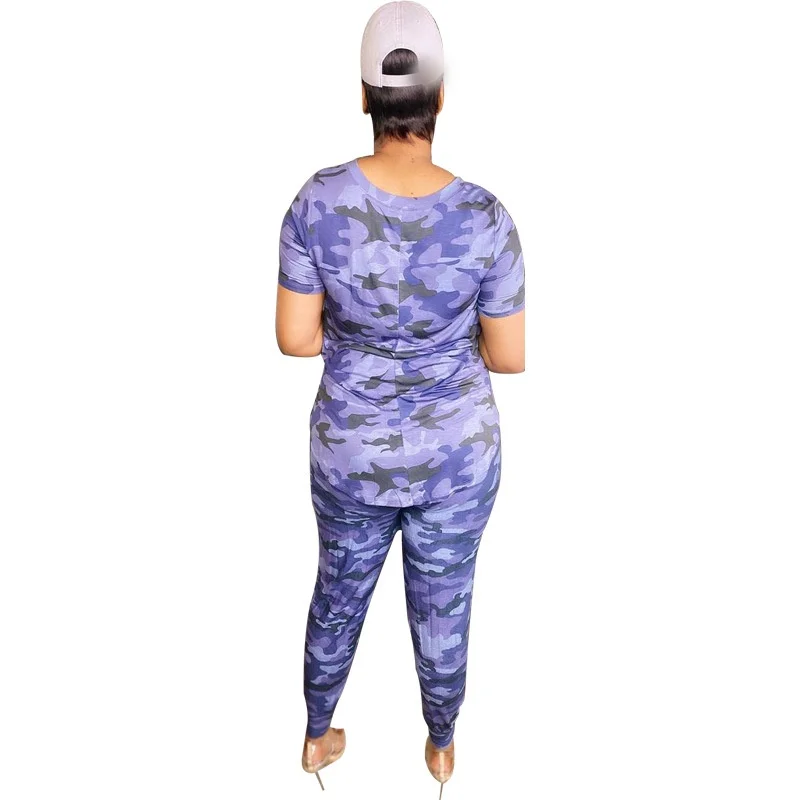 Big Beautiful Women Summer Set Female Camouflage Suit T Shirt+Pants Outfits Women Plus Size Streetwear Two Piece Sets Tracksuit
Big Beautiful Women Summer Set Female Camouflage Suit T Shirt+Pants Outfits Women Plus Size Streetwear Two Piece Sets Tracksuit