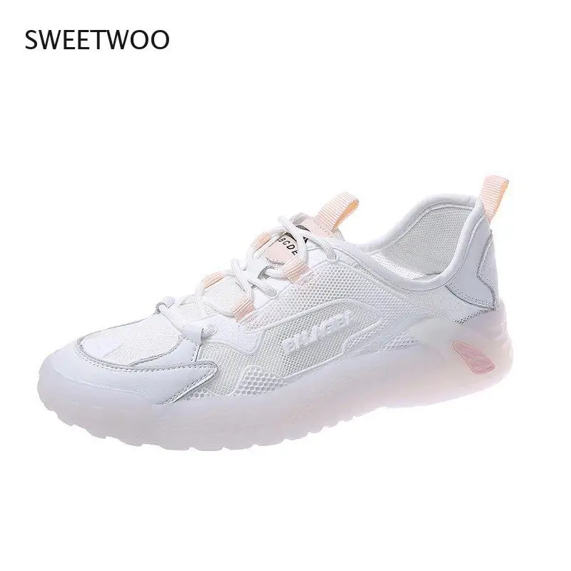 2021 White Sneakers Women's Shoes Chunky Sneakers Thick-Soled Vulcanized Shoes Women's Breathable Mesh Dad Shoes
2021 White Sneakers Women's Shoes Chunky Sneakers Thick-Soled Vulcanized Shoes Women's Breathable Mesh Dad Shoes