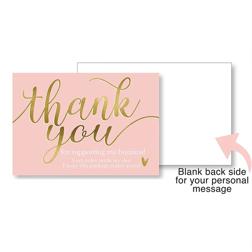 Thank You for Supporting My Small Business Card Pink Thanks Greeting Card Appreciation Cardstock for Sellers Gift 5*9cm 50pcs
Thank You for Supporting My Small Business Card Pink Thanks Greeting Card Appreciation Cardstock for Sellers Gift 5*9cm 50pcs