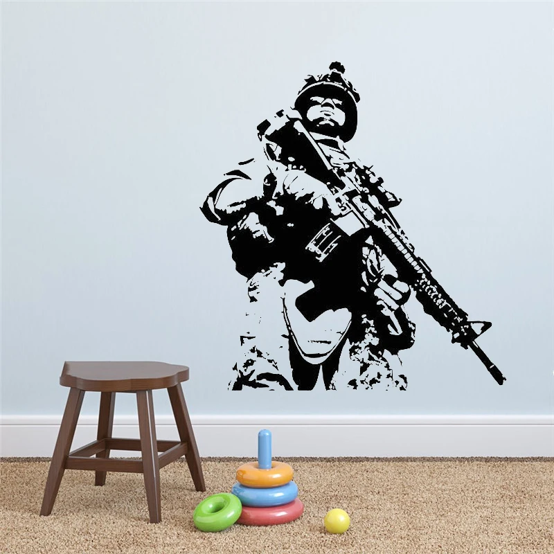 Special Forces Wall Sticker Home Decoration Art Marine Army Soldier Mural For Living Room Kids Bedroom Decal M0049
Special Forces Wall Sticker Home Decoration Art Marine Army Soldier Mural For Living Room Kids Bedroom Decal M0049