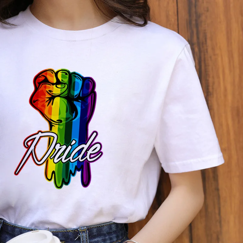 Harajuku Rainbow Gay Pride Women Lesbian Cartoon T-shirt 90s Graphic Casual Tshirt Fashion Cotton Tops Tee
Harajuku Rainbow Gay Pride Women Lesbian Cartoon T-shirt 90s Graphic Casual Tshirt Fashion Cotton Tops Tee