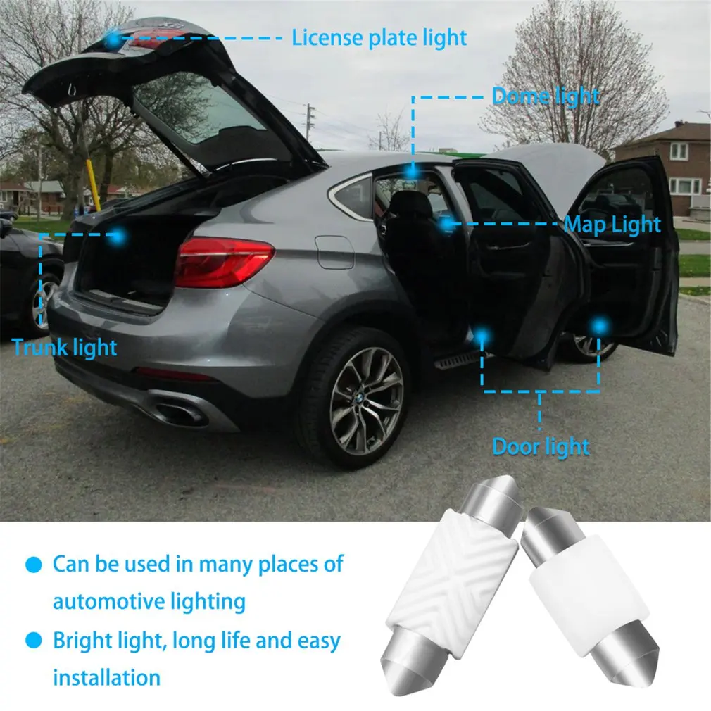 10 pcs/1set DC 12V LED Reading Panel Ceramic LED Reading Light White Car Interior Dome Light plug & play Car Interior lights
10 pcs/1set DC 12V LED Reading Panel Ceramic LED Reading Light White Car Interior Dome Light plug & play Car Interior lights