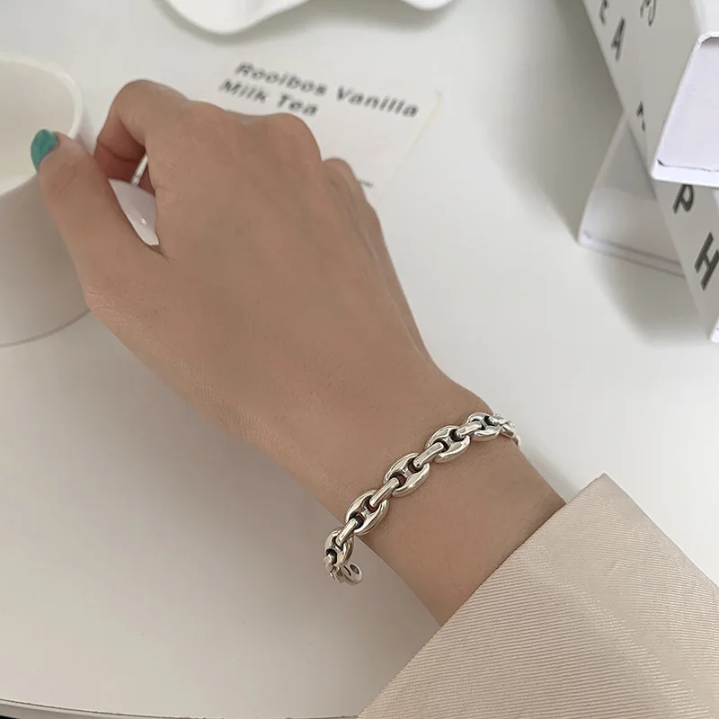 New Arrival Trendy Thai Silver Hip Hop Female Bangle Wholesale Jewelry For Girlfriend Birthday Gift Cheap No Fade
New Arrival Trendy Thai Silver Hip Hop Female Bangle Wholesale Jewelry For Girlfriend Birthday Gift Cheap No Fade