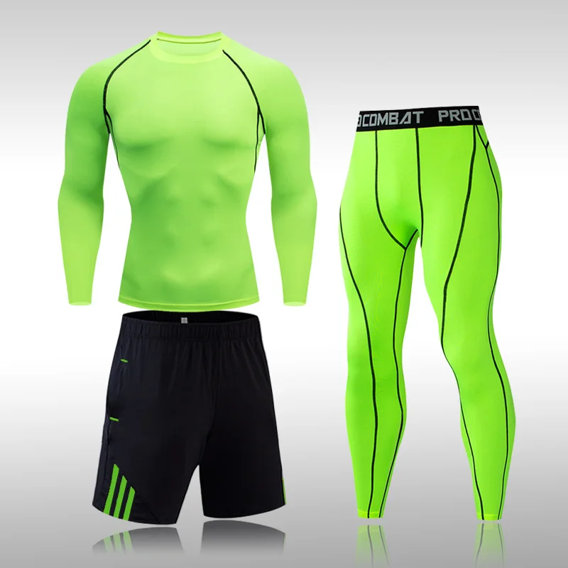 3pcs Men's Solid Color Workout Sports Suit Gym Fitness Compression Clothes Running Jogging Sport Wear Exercise Workout Tights
3pcs Men's Solid Color Workout Sports Suit Gym Fitness Compression Clothes Running Jogging Sport Wear Exercise Workout Tights