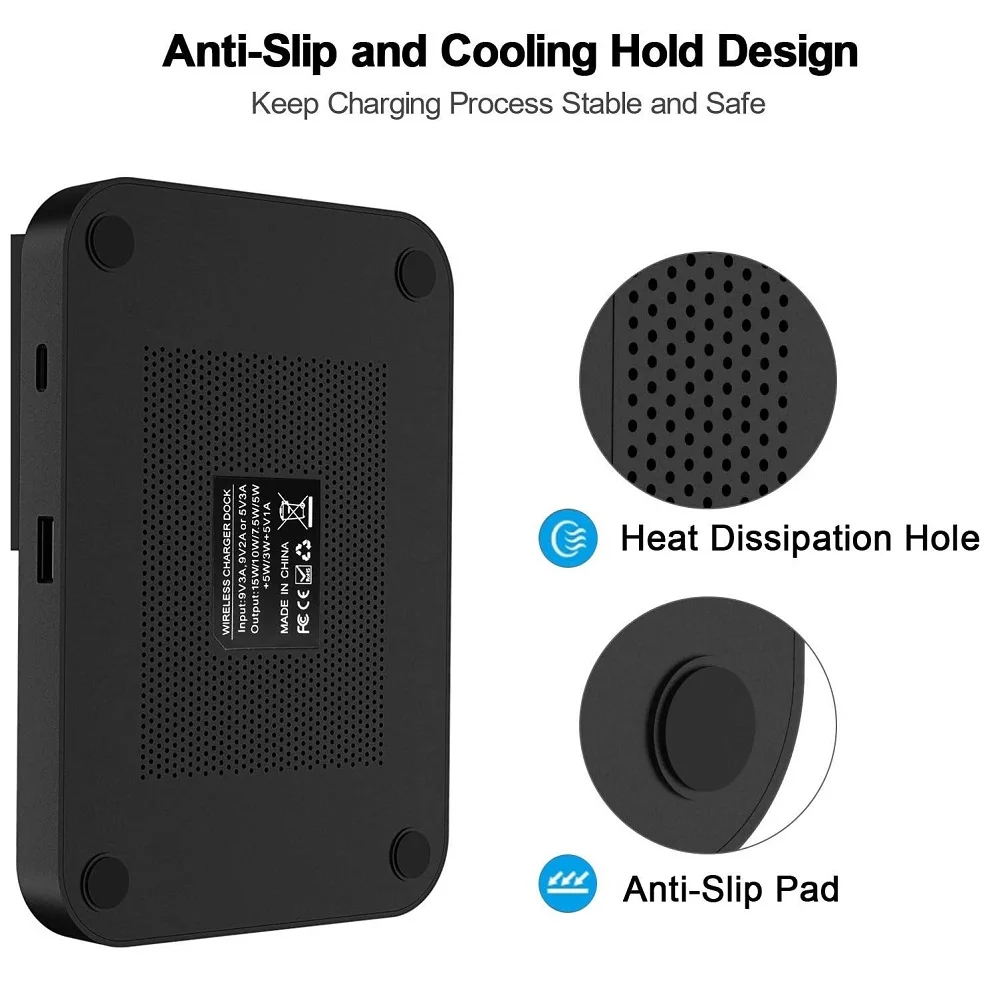 15W Fast Qi Wireless Charger for Apple Watch 6 5 4 3 2 Airpods Pro iPhone 12 11 XS XR X 8 Desktop Stand 3 in 1 Charging Station 
15W Fast Qi Wireless Charger for Apple Watch 6 5 4 3 2 Airpods Pro iPhone 12 11 XS XR X 8 Desktop Stand 3 in 1 Charging Station