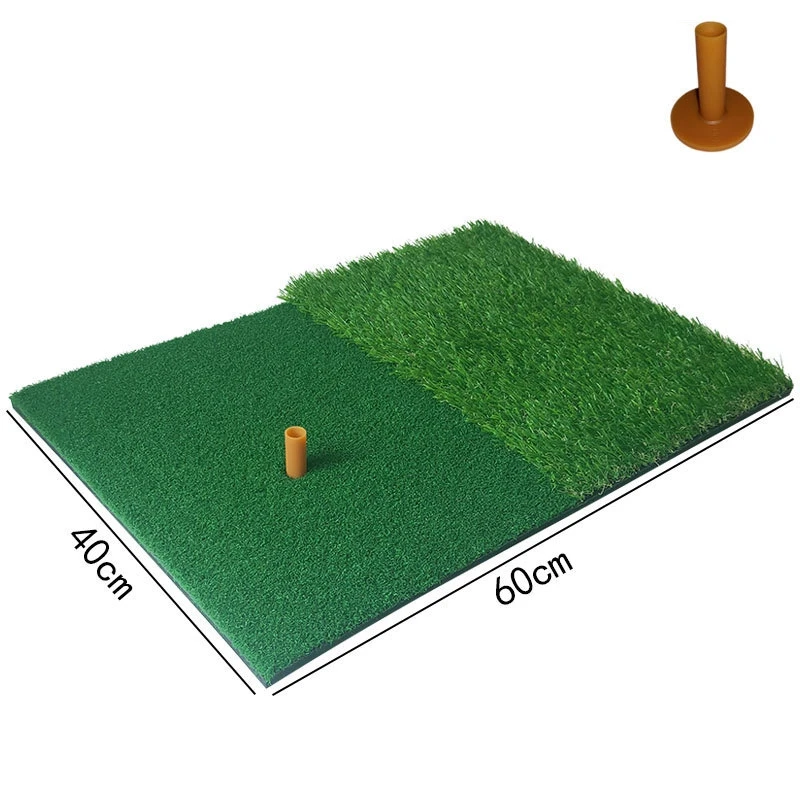 Golf Practice Mat Artificial Turf Nylon Turf Rubber Tee Backyard Golf Outdoor Hitting Mat Durable Training Pad 40x60cm
Golf Practice Mat Artificial Turf Nylon Turf Rubber Tee Backyard Golf Outdoor Hitting Mat Durable Training Pad 40x60cm