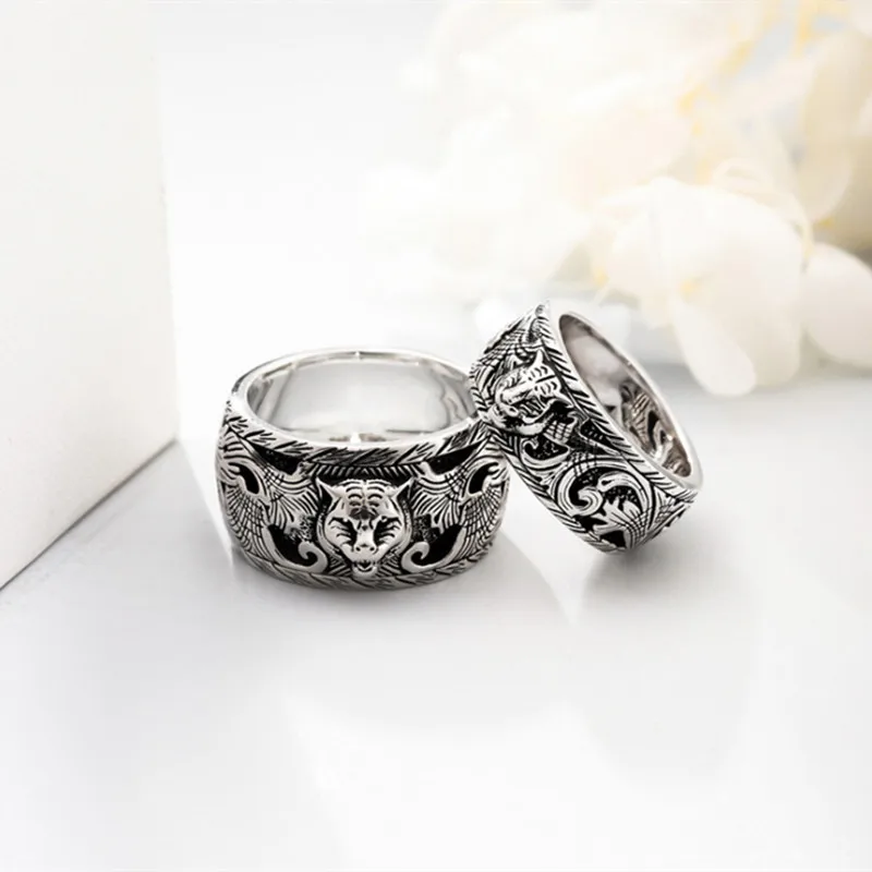 Gift For Boyfriend S925 Silver Tiger Head Men's Ring Street Fashion Domineering Retro Style European And American Fashion
Gift For Boyfriend S925 Silver Tiger Head Men's Ring Street Fashion Domineering Retro Style European And American Fashion