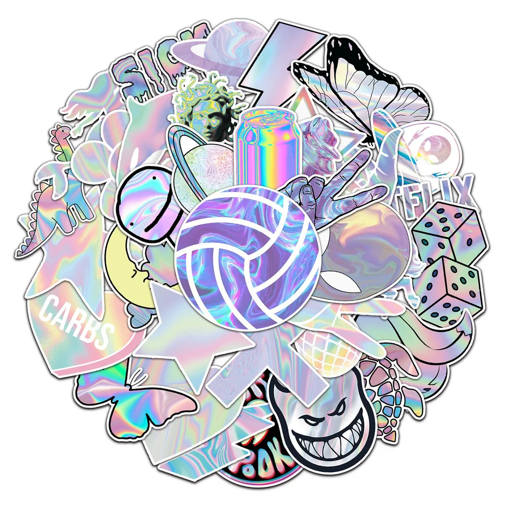 10/50PCS Mixed VSCO Holographic Laser Cartoon Stickers Luggage Skateboard Cute DIY Cool Graffiti Girl Gradient Sticker Decal
10/50PCS Mixed VSCO Holographic Laser Cartoon Stickers Luggage Skateboard Cute DIY Cool Graffiti Girl Gradient Sticker Decal
