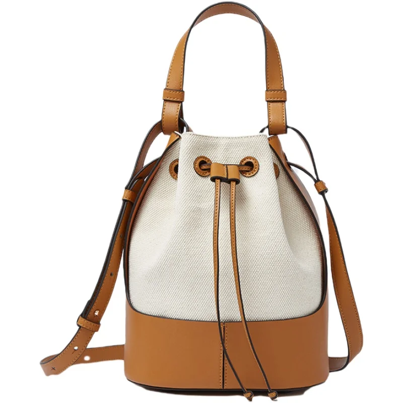 2020 New Women's Leather Drawstring Large Capacity Bucket Bag Leather Hit Color Matching Bag/Hand Bag over-the-Shoulder Bag
2020 New Women's Leather Drawstring Large Capacity Bucket Bag Leather Hit Color Matching Bag/Hand Bag over-the-Shoulder Bag