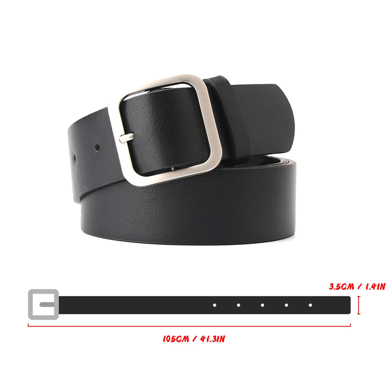 2021 Women Belt New Classic Retro Fashion Waist Belt Square Pin Buckles PU Leather Chic Waistband Female Jeans Accessories 
2021 Women Belt New Classic Retro Fashion Waist Belt Square Pin Buckles PU Leather Chic Waistband Female Jeans Accessories