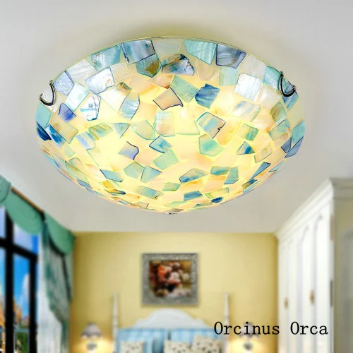 Mediterranean romantic shell ceiling lamp balcony bedroom children's room lamp creative rural blue round glass led ceiling lamp
Mediterranean romantic shell ceiling lamp balcony bedroom children's room lamp creative rural blue round glass led ceiling lamp