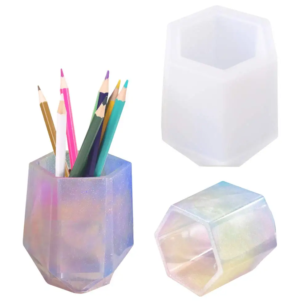 Diy Cup Silicone Mold Pen Holder Shape Epoxy Mold Hexagon Rround Molds For Resin Coaster/Flower Pot/Pen Holder/Candle Holder
Diy Cup Silicone Mold Pen Holder Shape Epoxy Mold Hexagon Rround Molds For Resin Coaster/Flower Pot/Pen Holder/Candle Holder