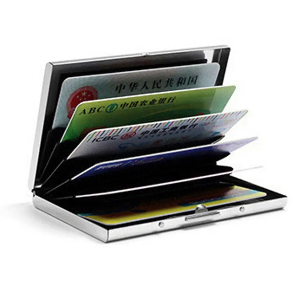 1PCS Credit Card Holder Thin ID Card Case Unisex Automatically Solid Stainless Steel Bank Card Wallet Business Storage Organizer
1PCS Credit Card Holder Thin ID Card Case Unisex Automatically Solid Stainless Steel Bank Card Wallet Business Storage Organizer