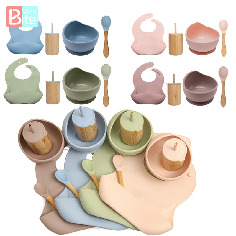 Bite Bites 4pcs/Set Bpa Free Children's Tableware Baby Silicone Bowl Non-Slip Waterproof Spoon Easy To Clean Kitchen Products
Bite Bites 4pcs/Set Bpa Free Children's Tableware Baby Silicone Bowl Non-Slip Waterproof Spoon Easy To Clean Kitchen Products