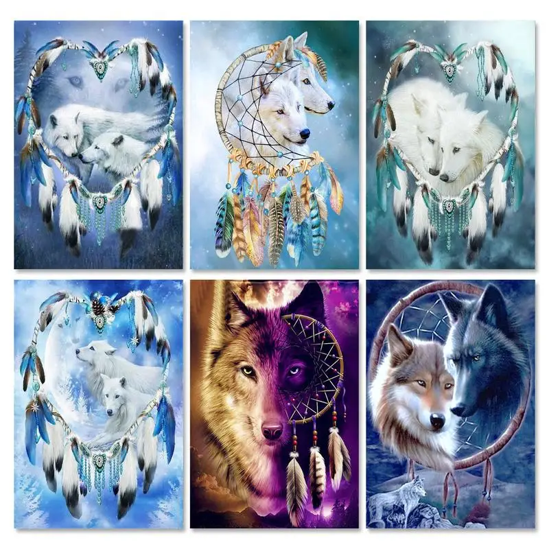 GATYZTORY DIY Oil Painting By Numbers Animal Unframe Acrylic Paint Coloring By Numbers Wolf Canvas Painting Home Decoration
GATYZTORY DIY Oil Painting By Numbers Animal Unframe Acrylic Paint Coloring By Numbers Wolf Canvas Painting Home Decoration
