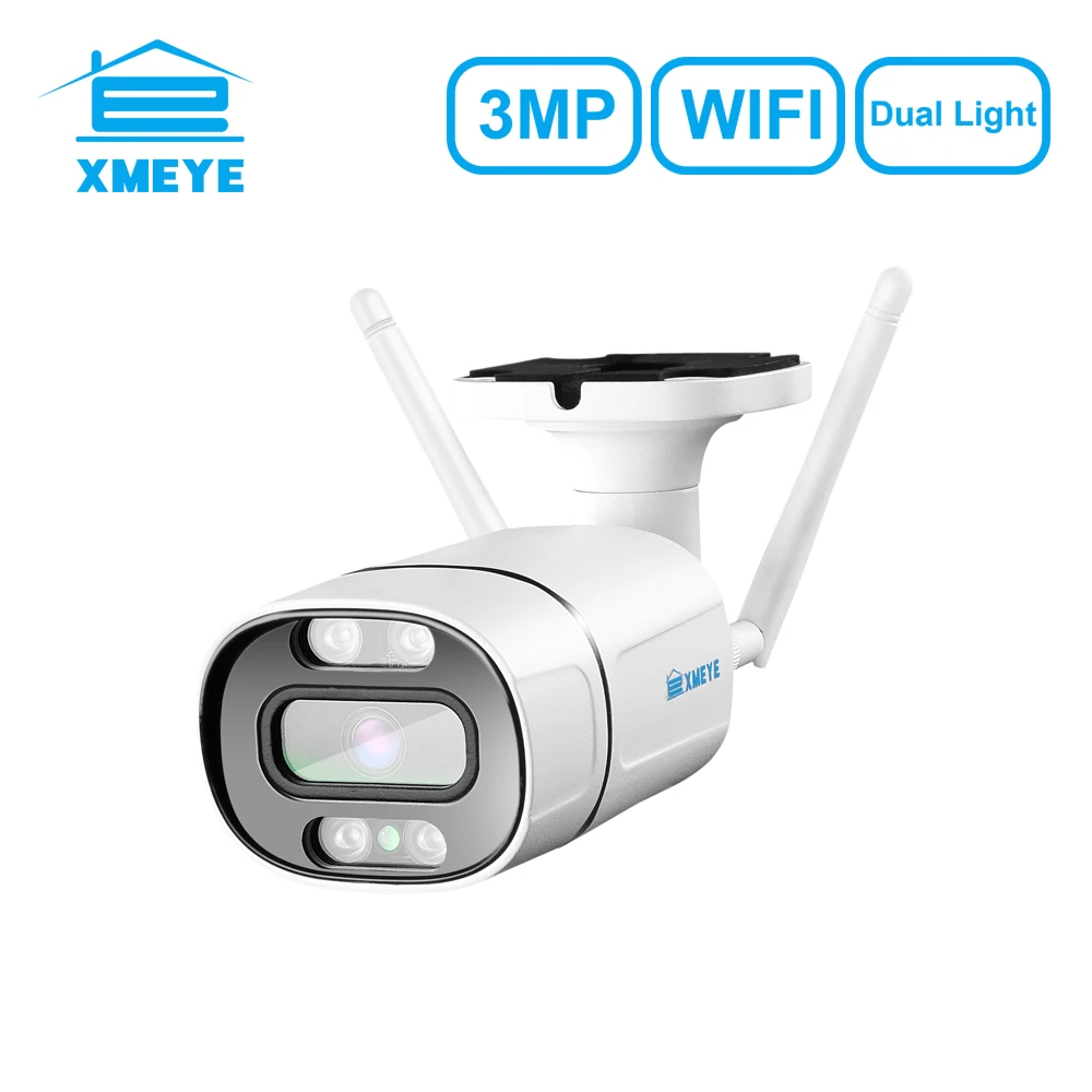 Беспроводная камера видеонаблюдения XMEYE, Wi-Fi, 3 Мп, двустороннее аудио, двойной источник света, Водонепроницаемая ИК-камера видеонаблюдения ...
Беспроводная камера видеонаблюдения XMEYE, Wi-Fi, 3 Мп, двустороннее аудио, двойной источник света, Водонепроницаемая ИК-камера видеонаблюдения ...