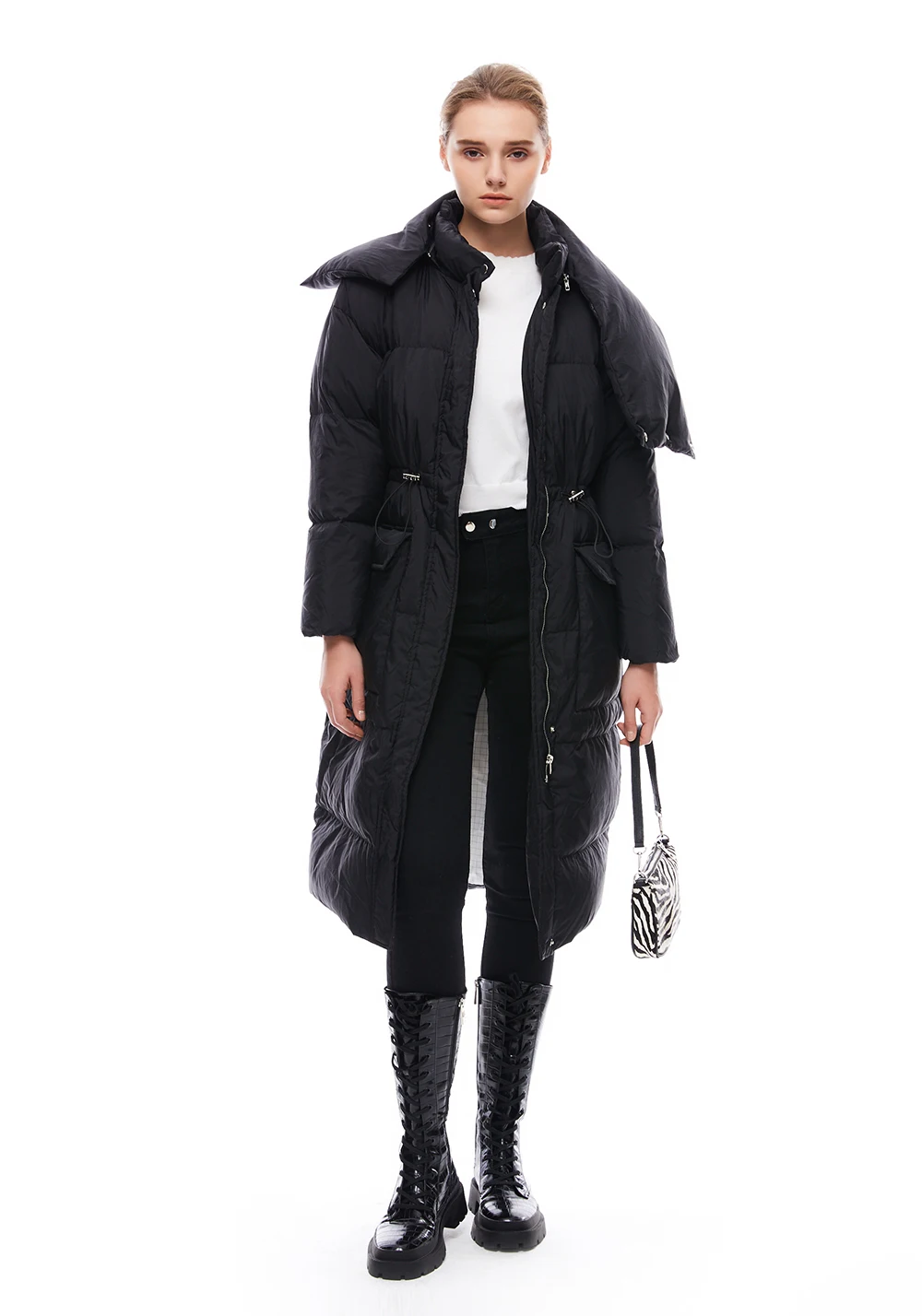 Womens High Neck Puffer Coat Quilted Packable Down Jacket Thicken Zip Up Drawstring Long Overcoat Outerwear with Pockets
Womens High Neck Puffer Coat Quilted Packable Down Jacket Thicken Zip Up Drawstring Long Overcoat Outerwear with Pockets