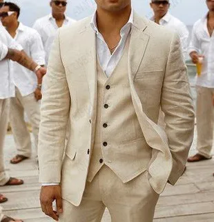 2020 Blue Mens Suits Casual Linen Beach Groom Wedding Suits Tuxedo Tailored Big Size Summer Suits for Men Jacket Pants 3 pieces
2020 Blue Mens Suits Casual Linen Beach Groom Wedding Suits Tuxedo Tailored Big Size Summer Suits for Men Jacket Pants 3 pieces