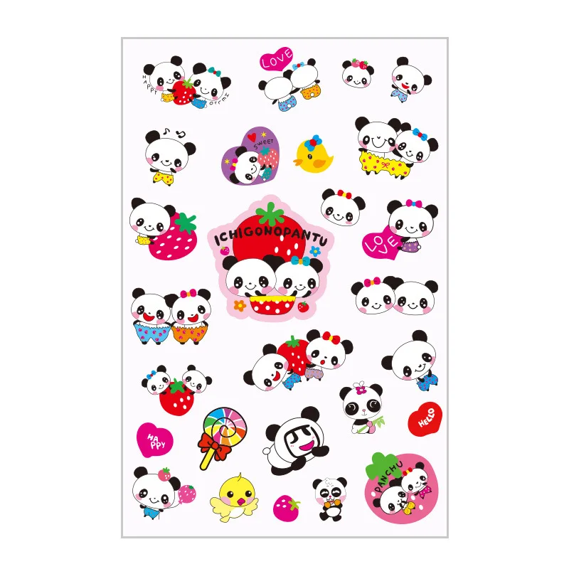 1 Sheet Color Panda Toy Sticker Mixture Stickers Doodling Travel DIY Stickers On The Car Motorcycle Luggage Laptop Bike Scooter
1 Sheet Color Panda Toy Sticker Mixture Stickers Doodling Travel DIY Stickers On The Car Motorcycle Luggage Laptop Bike Scooter