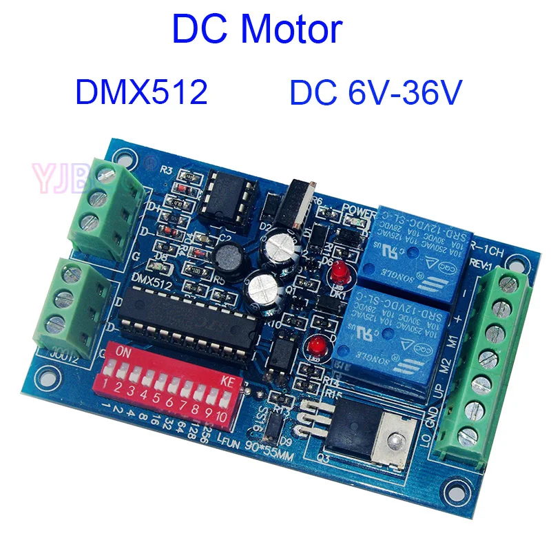 New DC motor controller 6V-36V DMX512 decoder Relays Switch,DMX512 3P DC motor dimmer 3A Max Motor type M+,M- Not stepper motor
New DC motor controller 6V-36V DMX512 decoder Relays Switch,DMX512 3P DC motor dimmer 3A Max Motor type M+,M- Not stepper motor